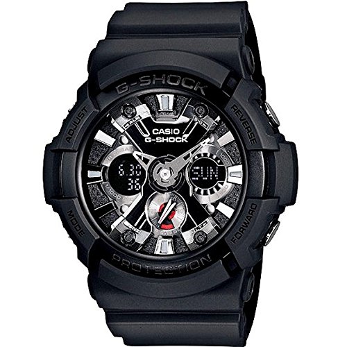 G-SHOCK(ジーショック) 自衛隊 警察官 公務員 G-SHOCK 20気圧防水 BIG CASE アナデジ プラベルトウォッチ メンズ向 GA-201-1A